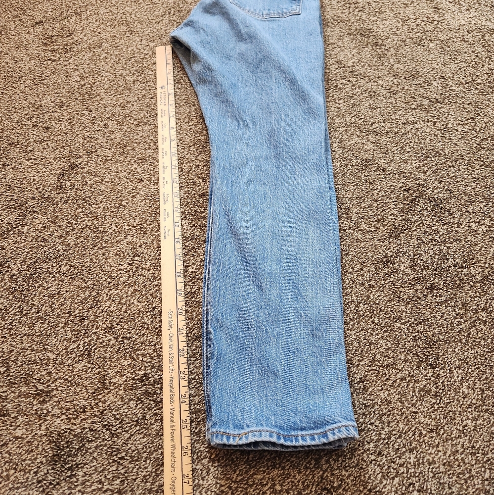 Levi's Premium‎ Wedgie Jeans Distressed Knee Size 28 - Picture 8 of 8